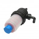Filtru erbicidator transparent cu 2 site si valva autocuratare, racord 25mm