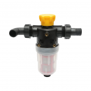 Filtru erbicidator transparent cu 2 site si valva autocuratare, racord 32mm