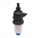 Filtru erbicidator transparent cu 2 site si valva autocuratare, racord 32mm