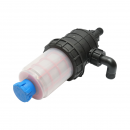 Filtru erbicidator transparent cu 2 site si valva autocuratare, racord 32mm