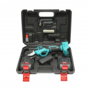 Foarfeca electrica de gradina cu 2 acumulatori 21V, 1.5Ah Li-Ion, brushless, diametru taiere 0-25mm, buton siguranta Breckner Germany
