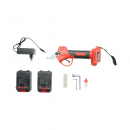Foarfeca electrica de gradina cu 2 acumulatori 36V, 1.5Ah Li-Ion, 100W, diametru taiere 0-25mm, buton siguranta Breckner Germany