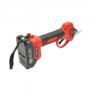 Foarfeca electrica de gradina cu 2 acumulatori 36V, 1.5Ah Li-Ion, 100W, diametru taiere 0-25mm, buton siguranta Breckner Germany