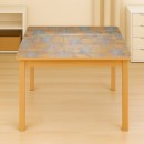 Folie protectie masa transparenta PVC siliconizat 100cm, grosime 0.8mm, model floral 20m/rola Breckner Germany