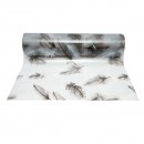 Folie protectie masa transparenta PVC siliconizat 100cm, grosime 0.8mm, model pene 20m/rola Breckner Germany