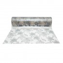 Folie protectie masa transparenta PVC siliconizat 100cm, grosime 1.2mm, model floral 20m/rola Breckner Germany