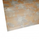 Folie protectie masa transparenta PVC siliconizat 100cm, grosime 1.2mm, model floral 20m/rola Breckner Germany