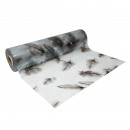 Folie protectie masa transparenta PVC siliconizat 100cm, grosime 1.2mm, model pene 20m/rola Breckner Germany