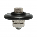 Freza diamantata semibaston B15, D65mm, raza 15mm, filet M14 pentru canturi marmura Breckner Germany