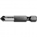 Freza pentru metal cu prindere Yato YT-44721, HEX 1/4, diametru 6.3 mm, lungime 40mm