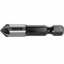 Freza pentru metal cu prindere Yato YT-44722, HEX 1/4, diametru 8.3 mm, lungime 40mm