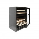 Frigider vin, 33 sticle cu 4 rafturi din lemn 88L, 220V