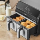 Friteuza dubla airfryer 2x4 l 1700w vitafryer sencor