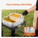 Friteuza multifunctionala cu arzator pe gaz, 2 x Cosuri, Capacitate 13.27 l, dimensiune 420x530x740 mm, Termometru