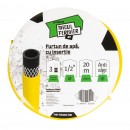 Furtun apa Micul Fermier, diametru 1/2 , lungime 20m, cu insertie, galben