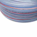Furtun gradina PVC transparent 3/4 inch (19mm), PN6 bar, 19x25mm cu insertie textila impletita 50m/rola UZ INTENSIV