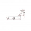 Fuzeta dreapta L=275mm UTB U-445 si Fiat 480