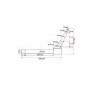 Fuzeta stanga L=275mm UTB U-445 si Fiat 480