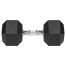 Gantere dumbbell hex fonta cauciucata 22.5kg rebel acti