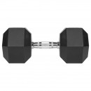 Gantere dumbbell hex fonta cauciucata 25kg rebel active