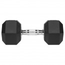 Gantere dumbbell hex fonta cauciucata 2x15kg rebel acti