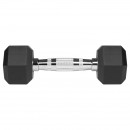 Gantere dumbbell hex fonta cauciucata 2x3kg rebel activ