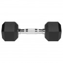 Gantere dumbbell hex fonta cauciucata 2x5kg rebel activ