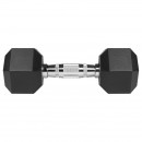 Gantere dumbbell hex fonta cauciucata 2x7kg rebel activ