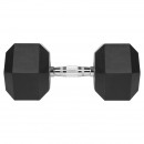 Gantere dumbbell hex fonta cauciucata 30kg rebel active