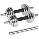 Gantere reglabile cu valiza total 15kg rebel active