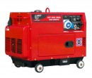 Generator curent staționar monofazat AGT 6851 DSEA, 5kVA, 11CP, diesel, starter electric, bujii incandescente, răcire cu aer