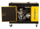 Generator insonorizat Stager YDE15000T, 12kVA, 48A, monofazat, diesel, 3000rpm, pornire electrica