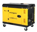 Generator insonorizat Stager YDE8600TA-TA3 V2, 7.5kVA, DualPower 230-400V, diesel, 3000rpm, pornire electrica