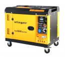 Generator insonorizat Stager YDE8600TA-TA3 V2, 7.5kVA, DualPower 230-400V, diesel, 3000rpm, pornire electrica