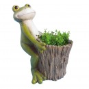 Ghiveci decorativ Strend Pro Frog, ceramica, 32.2 x 24.5 x 39 cm