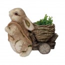 Ghiveci decorativ Strend Pro Rabbit Brown, ceramica, 34 x 19 x 39 cm