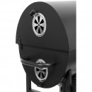 Gratar pe carbuni cromat 71x34.5 cm , cu termometru 