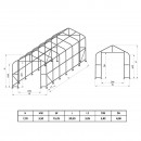 Hala industriala din PVC, latime 15.25m, lungime 24.4m, inaltime 7m cu structura de rezistenta metalica