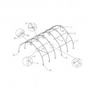 Hala industriala latime 6.1m, lungime 9.15m, inaltime3.66m din PVC