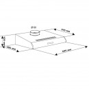 Hota no touch biza 400mc/h 60cm negru tornado