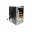 Humidor trabucuri cu 4 rafturi din lemn si termostat reglabil 50L, 65W 220V