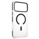 HUSA PROTECTIE MAG CASE IPHONE 17 PRO MAX - TRANSPARENT/NEGRU