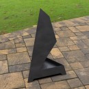 Incalzitor de terasa/gradina, Triangular Pyramid KRO-1071, Otel, Negru, 1200x700x700 mm, grosime 3 mm