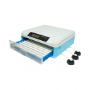Incubator automat 100 oua 80W, 12V-220V, rotire automata, ovoscop LED, control temperatura, umiditate, afisaj digital, alarma