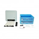 Incubator automat 128 oua 80W, 12V-220V, rotire automata, ovoscop LED, control temperatura, umiditate, afisaj digital, alarma