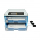 Incubator automat 128 oua 80W, 12V-220V, rotire automata, ovoscop LED, control temperatura, umiditate, afisaj digital, alarma