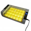 Incubator automat 24 oua 60W, 220V cu rotire automata, control temperatura, umiditate, afisaj digital, tava iluminata LED