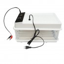Incubator automat 30 oua 50W, 12V-220V cu rotire automata, control temperatura, umiditate, afisaj digital
