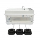 Incubator automat 30 oua 50W, 12V-220V cu rotire automata, control temperatura, umiditate, afisaj digital