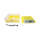 Incubator automat 48 oua 80W, 12V-220V cu rotire automata, control temperatura, umiditate, afisaj digital